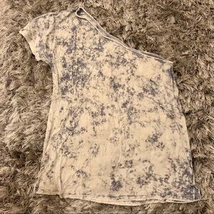 Soft & Sexy Tie Dye One Shoulder Tee